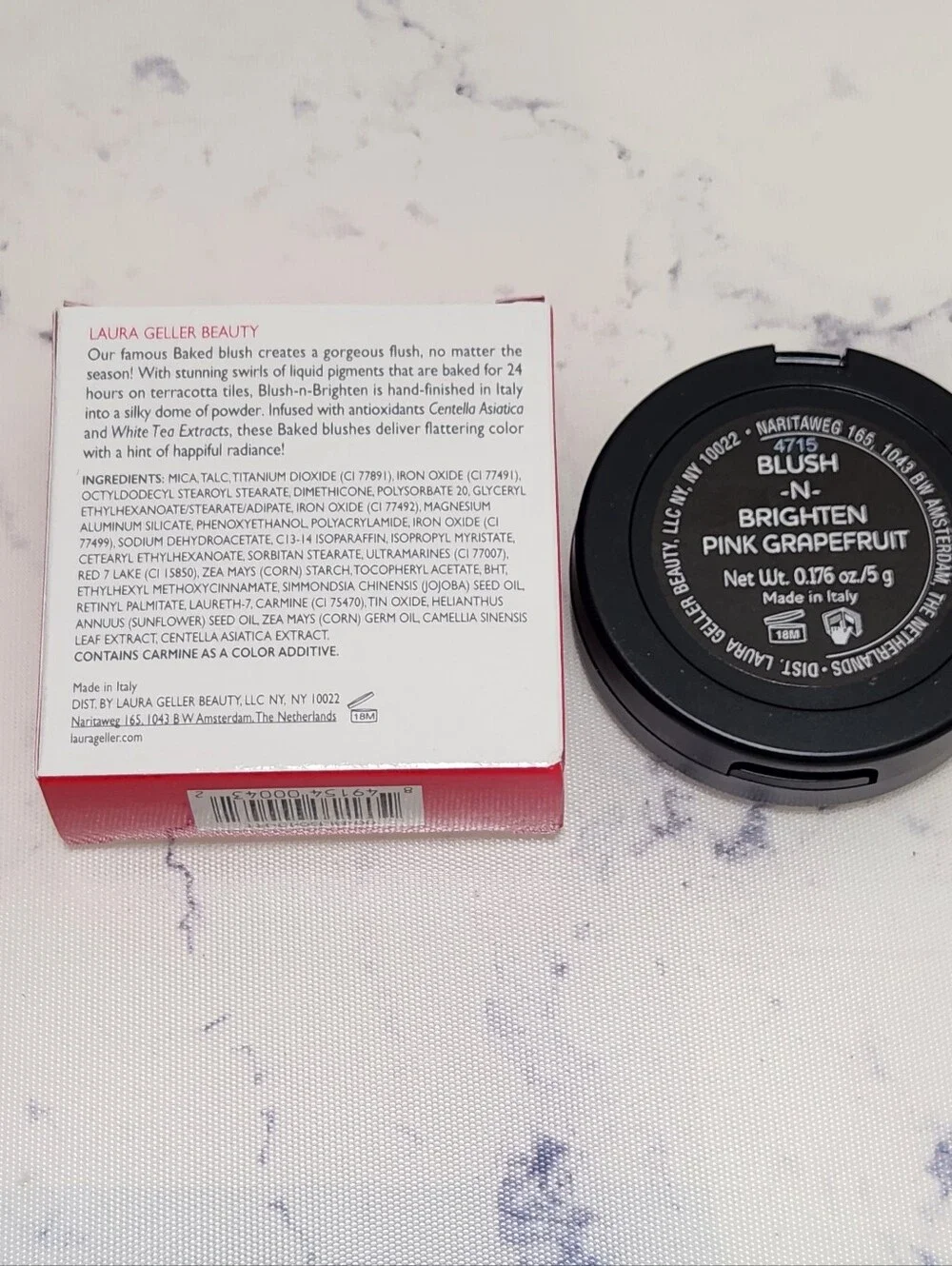 Laura Geller Baked Blush N Brighten Pink Grapefruit